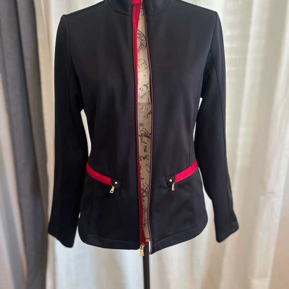 EP Pro Black Jacket with Red Trim lined with soft fleece. - Picture 6 of 12